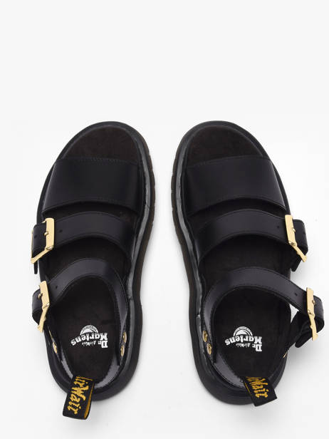Sandals Gryphon Strap In Leather Dr martens Black women 42329001 other view 3