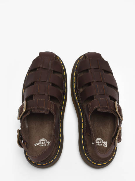 Sandals Wrenlie In Leather Dr martens Brown women 31524201 other view 3