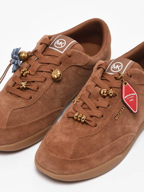Sneakers In Leather Michael kors Brown women OFS2S230 other view 2