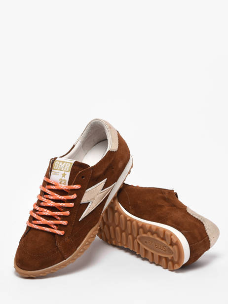 Sneakers Mary In Leather Semerdjian Brown women MARYD282 other view 2