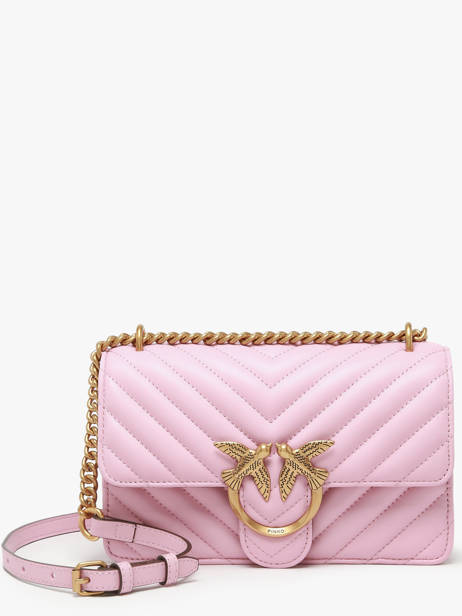 Crossbody Bag Love Bag Quilt Leather Pinko Pink love bag quilt A0GK