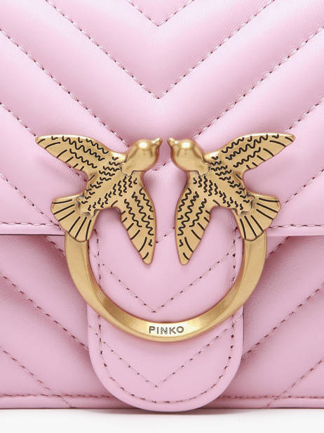 Crossbody Bag Love Bag Quilt Leather Pinko Pink love bag quilt A0GK other view 3