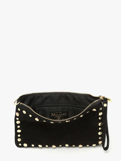 Shoulder Bag Velvet Leather Milano Black velvet VE24111O other view 3