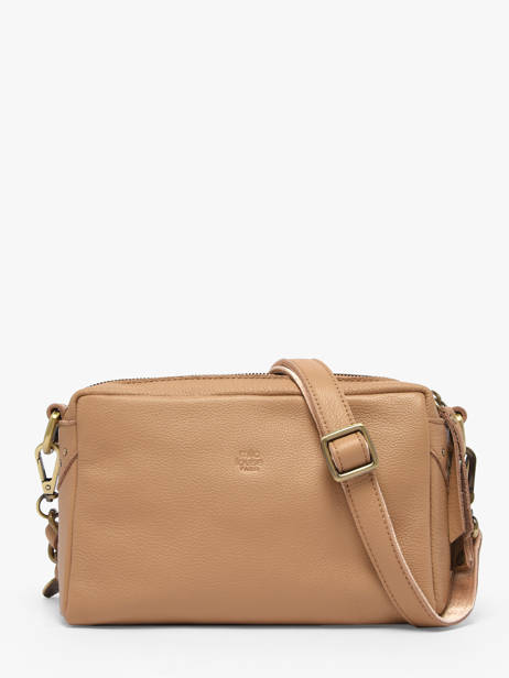 Sac Bandoulière Vintage Cuir Mila louise Beige vintage 23673C1 vue secondaire 4