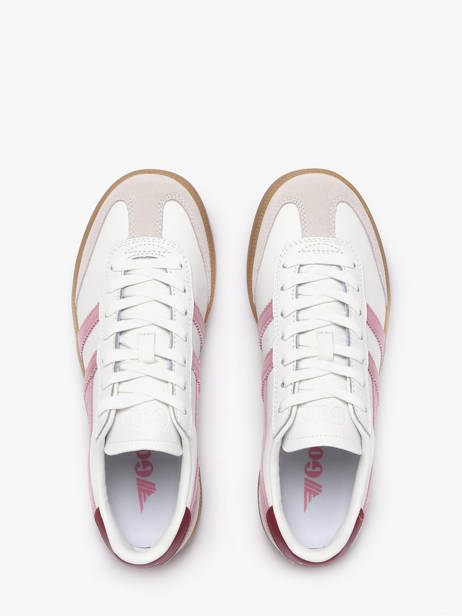 Sneakers In Leather Gola White women CLB744WI other view 3