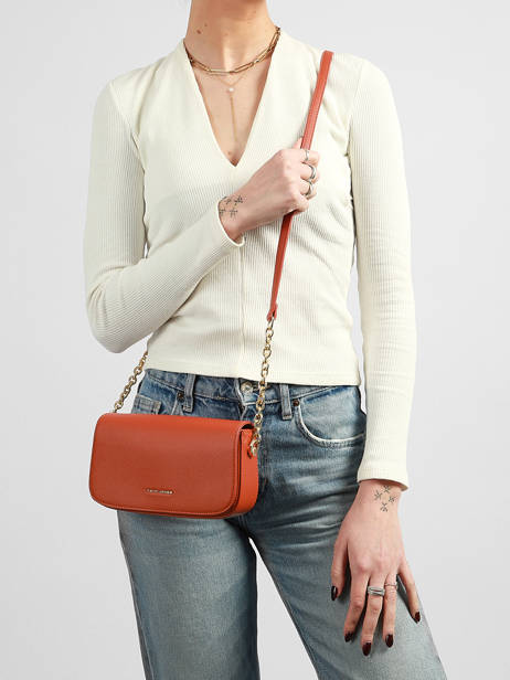 Crossbody Bag Saffiano David jones Orange saffiano CM8419 other view 1