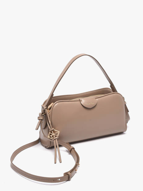 Crossbody Bag Emblem Trio Polyurethane Calvin klein jeans Beige emblem trio 4F3370G other view 2