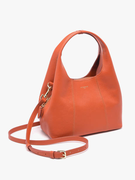 Small Leather Juliette Satchel Le tanneur Orange juliette TJET1000 other view 2