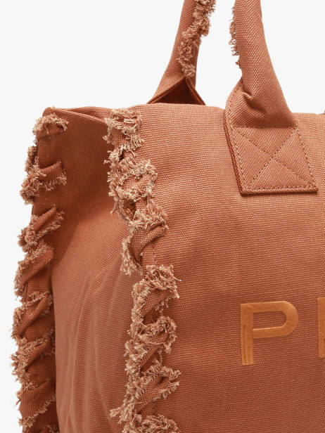 Satchel Logo Shopper Cotton Pinko Brown logo shopper 6673A3A4 other view 3