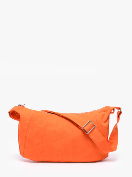 Recycled Cotton Mini Charlot Crossbody Bag Rivedroite Orange timeless MCHARTIM other view 4
