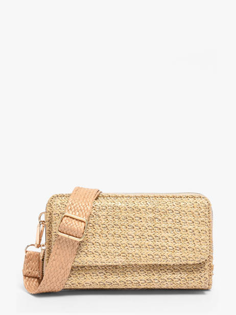 Ccrossbody Wallet Miniprix Beige raphia 1460