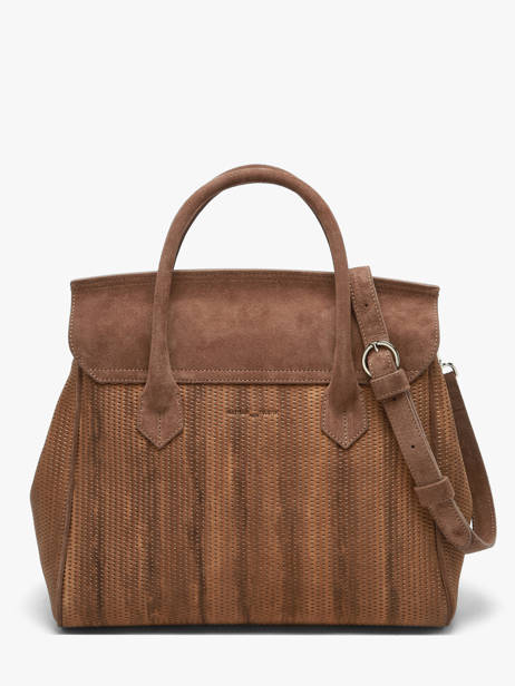 Textured Leather Clara Satchel Nathan baume Brown nathan 2TX other view 5