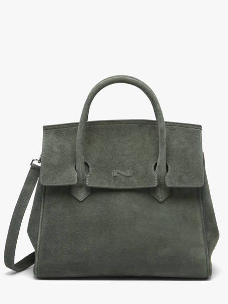Suede Leather Clara Handbag Nathan baume Green nathan 2S