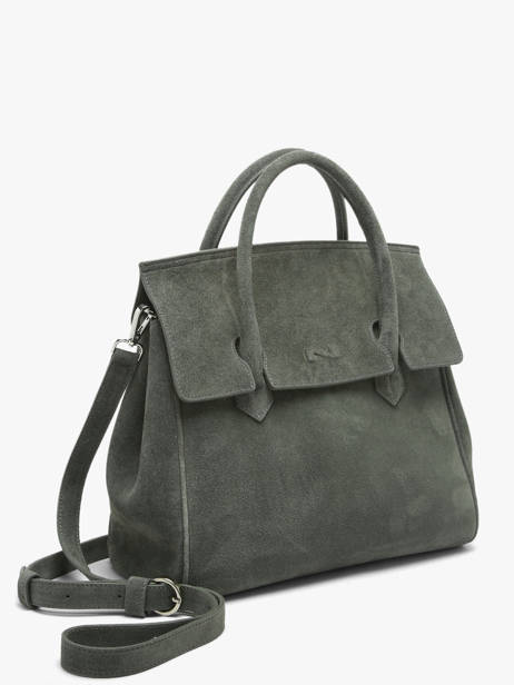 Suede Leather Clara Handbag Nathan baume Green nathan 2S other view 2