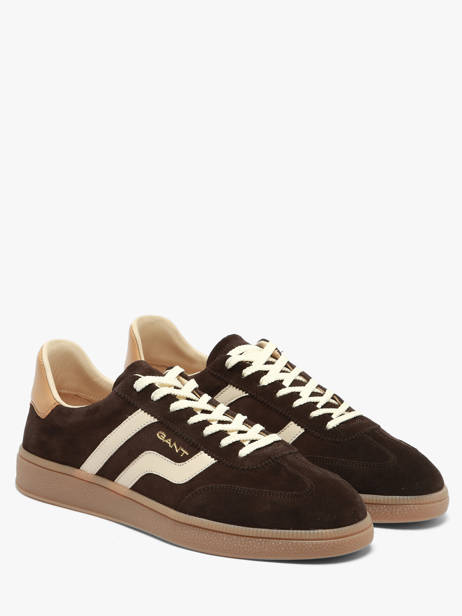 Sneakers In Leather Gant Brown men CUZIMG46 other view 2