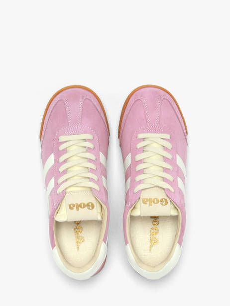 Sneakers In Leather Gola Pink women CLB538KW other view 3