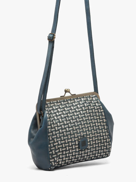 Shoulder Bag Heritage Leather Biba Blue heritage KAB21L other view 1