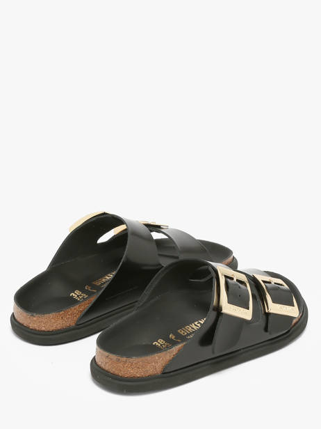 Slippers In Leather Birkenstock Black women 1029353 other view 2