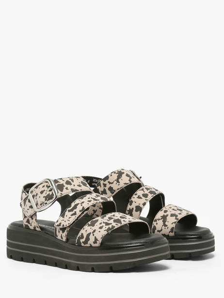 Sandals In Leather Remonte Beige women 60 other view 1