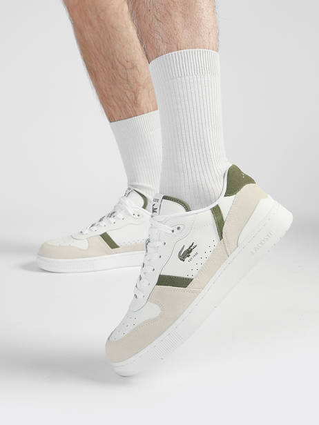 Sneakers In Leather Lacoste White men 1SMA0168 other view 1