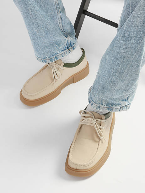 Derby Shoes In Leather Clarks Beige men 26187197 other view 1