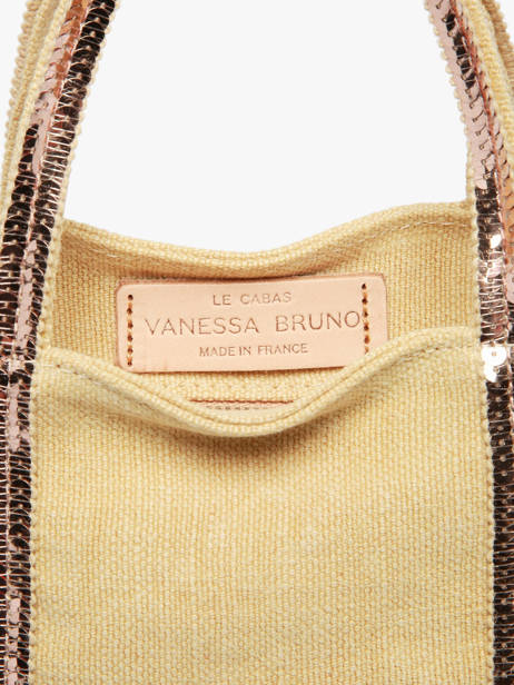 Crossbody Baby Cabas Linen Vanessa bruno Yellow cabas lin 31V40410 other view 2