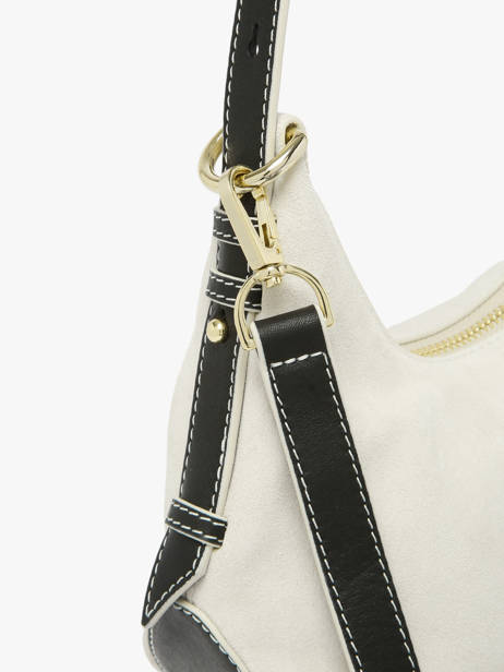 Suede Leather Sam Crossbody Bag Nathan baume Beige vogue 4 other view 2