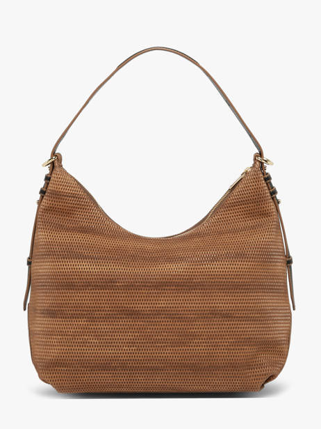 Leather Carrie Texture Shoulder Bag Nathan baume Brown vogue 1TX other view 4