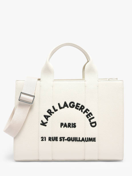 Satchel Rsg Leather Karl lagerfeld White rsg B1W30041