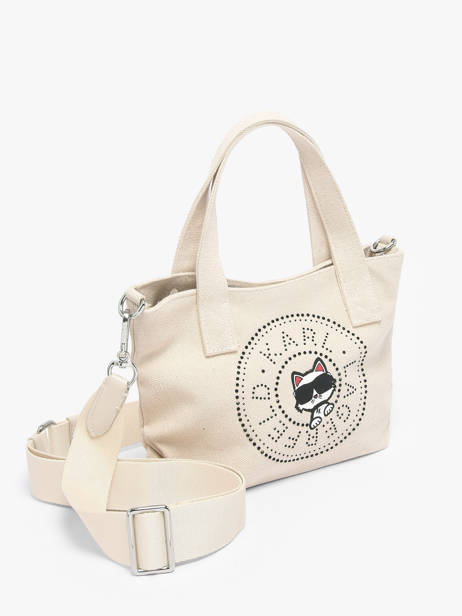 Crossbody Bag K Ikon Cotton Karl lagerfeld White k ikon B2W50089 other view 1