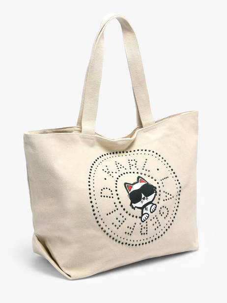 Shoulder Bag K Ikon Cotton Karl lagerfeld White k ikon B2W50075 other view 1