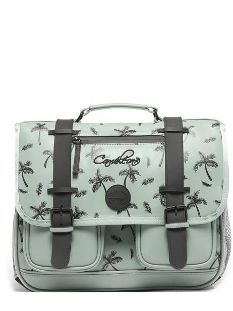 2-compartment Satchel Cameleon Green vintage north PBVWCA38 other view 6