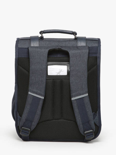 2-compartment Backpack Cameleon Blue vintage urban PBVBSD39 other view 4