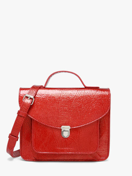 Leather Melle George Star Crossbody Bag Paul marius Red star GEORGSTA