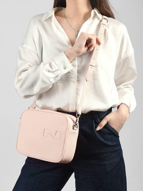 Sac Bandoulière N City Louvain Cuir Nathan baume Rose n city 7 vue secondaire 1