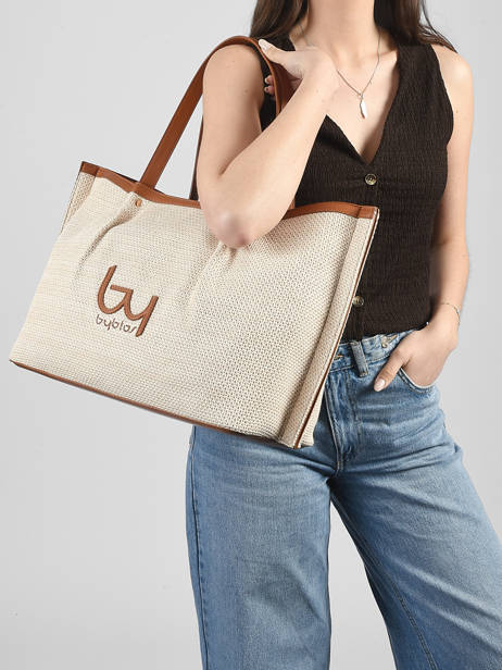Shoulder Bag Seek Paper By byblos Beige seek BS88B04 other view 1
