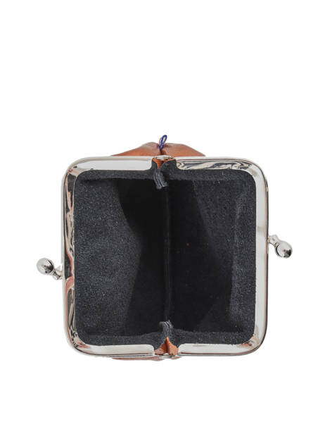 Porte-monnaie Etincelle Irisée Cuir Etrier Rose etincelle irisee EETI654 vue secondaire 1