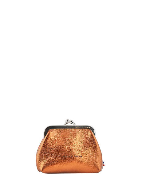 Porte-monnaie Etincelle Irisée Cuir Etrier Rose etincelle irisee EETI654 vue secondaire 2