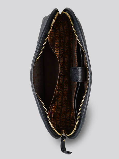 Leather Pouch Caviar Crinkles Blue caviar 14298 other view 1