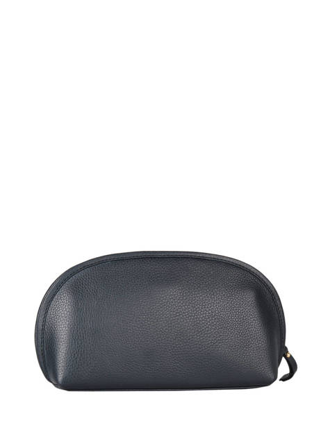 Leather Pouch Caviar Crinkles Blue caviar 14298 other view 2